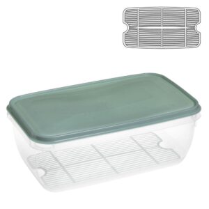 Φαγητοδοχείο Ορθογώνιο Βαθύ με Σχάρα 5,5 lt