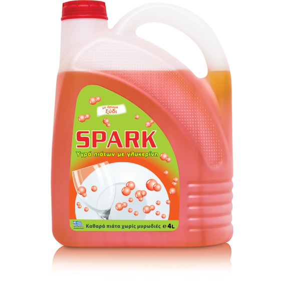 0707 Spark Υγρό Πιάτων Ξύδι 4Lt - Εικόνα 1