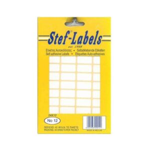Ετικέτες Αυτοκόλλητο 24x12mm Ν12