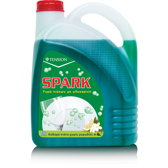 2155020 Spark Υγρό Πιάτων Λεμόνι 4Lt - Εικόνα 1