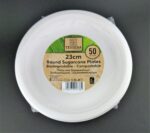 Πιάτο Από Ζαχαροκάλαμο ΒΙΟ 23cm 50τμχ