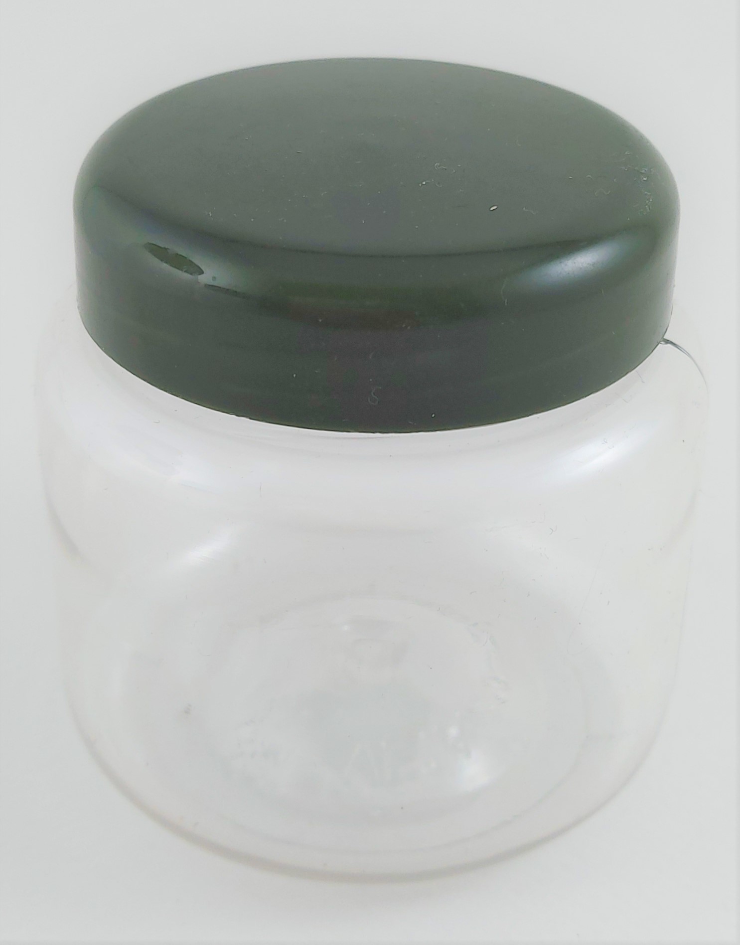 250μλ1 Δοχείο 250ml Στρογγυλό Διάφανο Με Πράσινο Καπάκι - Εικόνα 1