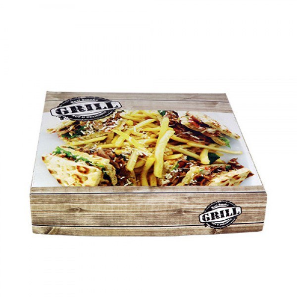 SKEPASTI-MIKRI Κουτί Ψητοπωλείου Grilll Τ22x22 Σκεπαστή Μικρή 22x22x4cm - Εικόνα 1