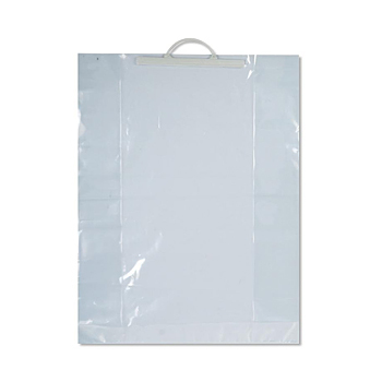 diafaxera Τσάντα Εμπορίου Διάφανη 50x70cm Με Χεράκι Και Πιέτα - Εικόνα 1