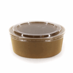 Σκεύος Κραφτ Σαλάτας 1100cc Στρογγυλό  50τμχ