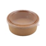 Σκεύος Κραφτ Σαλάτας 1100cc Στρογγυλό  50τμχ - Εικόνα 2