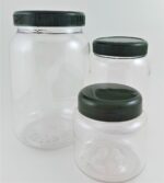 Δοχείο 500ml Στρογγυλό Διάφανο Με Πράσινο Καπάκι - Εικόνα 3