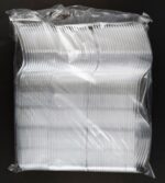 Πιρούνι Διάφανο Επαναχρησιμοποιούμενο Premium 100τεμ. - Εικόνα 3